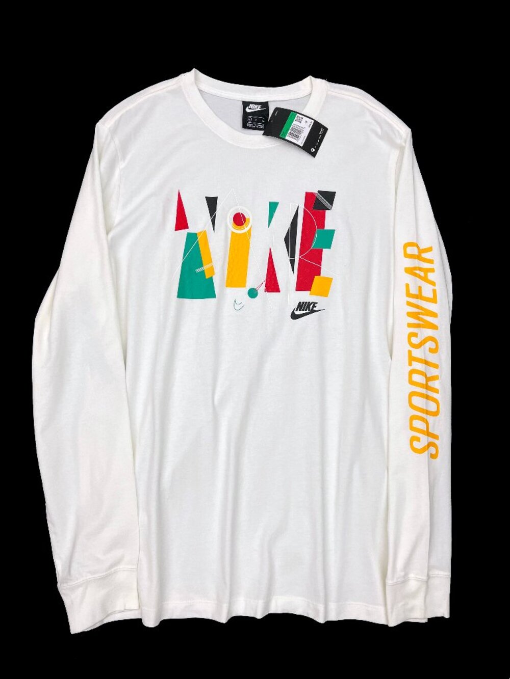 Nike NEW NWT Sportswear Game Changer Long Sleeve T-Shirt White Men XL X-Large